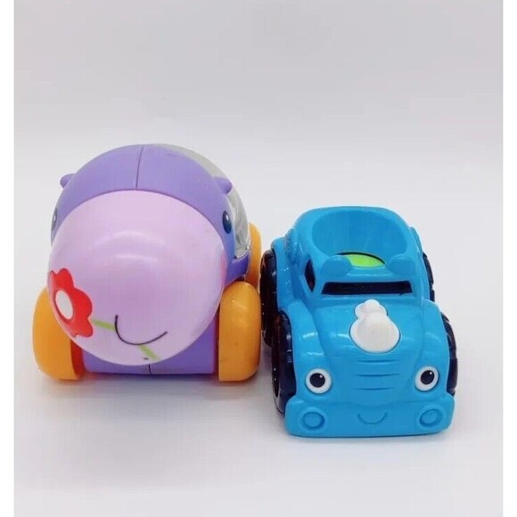 Fisher Price Poppity Pop Purple Hippo Roller Cars Baby Development Toy Poppers 2 - Picture 5 of 12